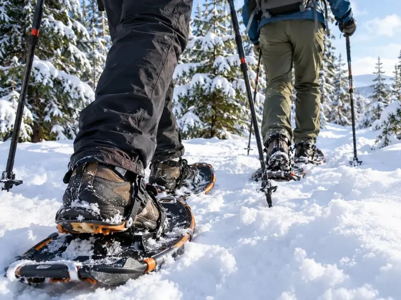Snowshoe hike in Nuuksio with lunch and pickup